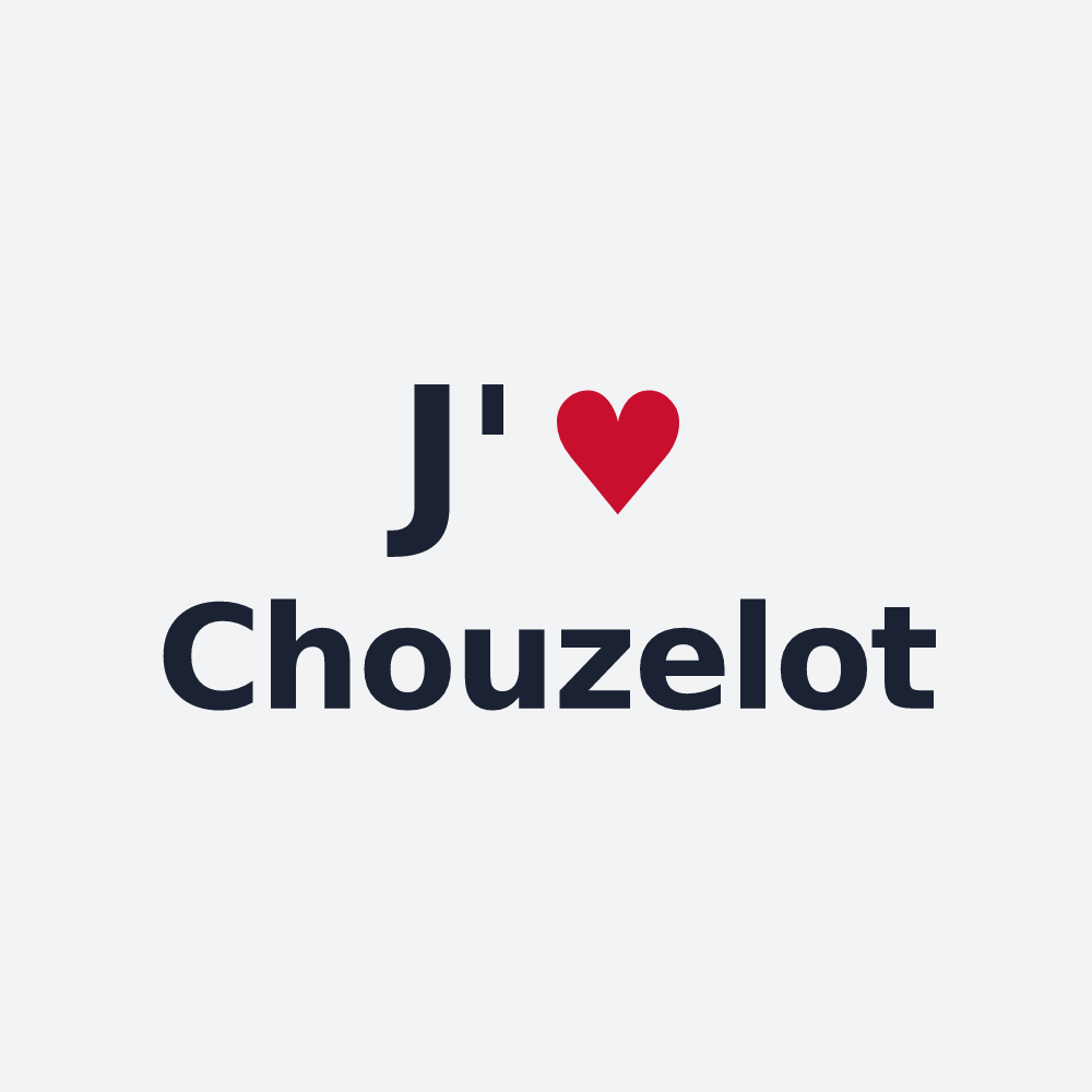 Poster personnalisé Chouzelot — design J'aime Chouzelot