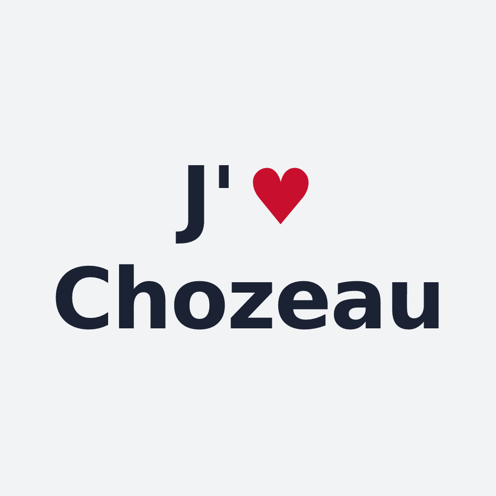 Poster personnalisé Chozeau — design J'aime Chozeau