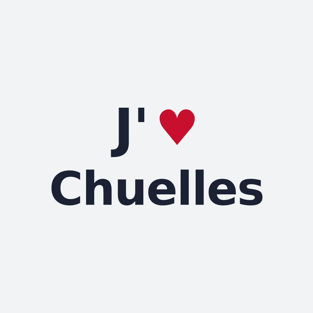 Poster personnalisé Chuelles — design J'aime Chuelles