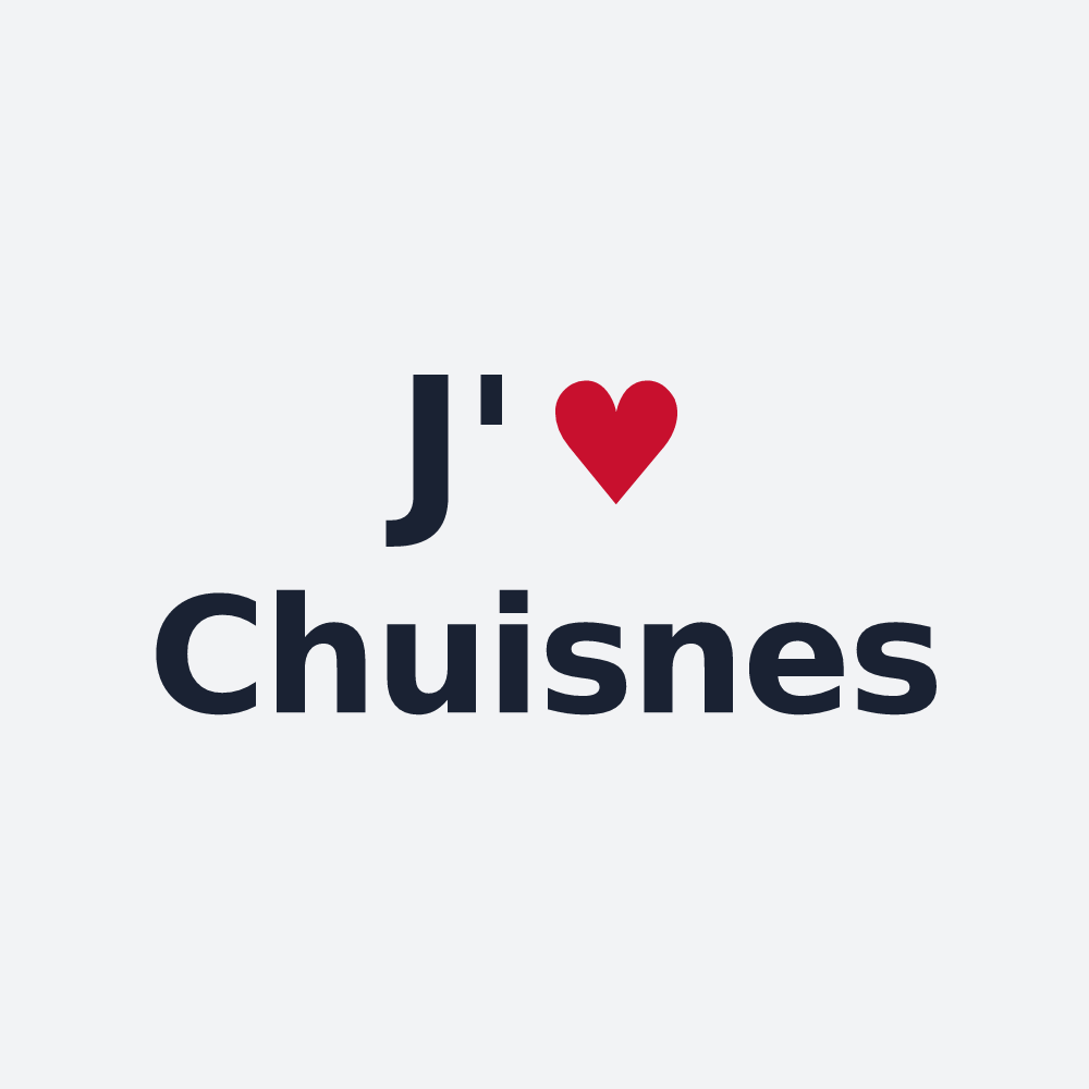 Poster personnalisé Chuisnes — design J'aime Chuisnes
