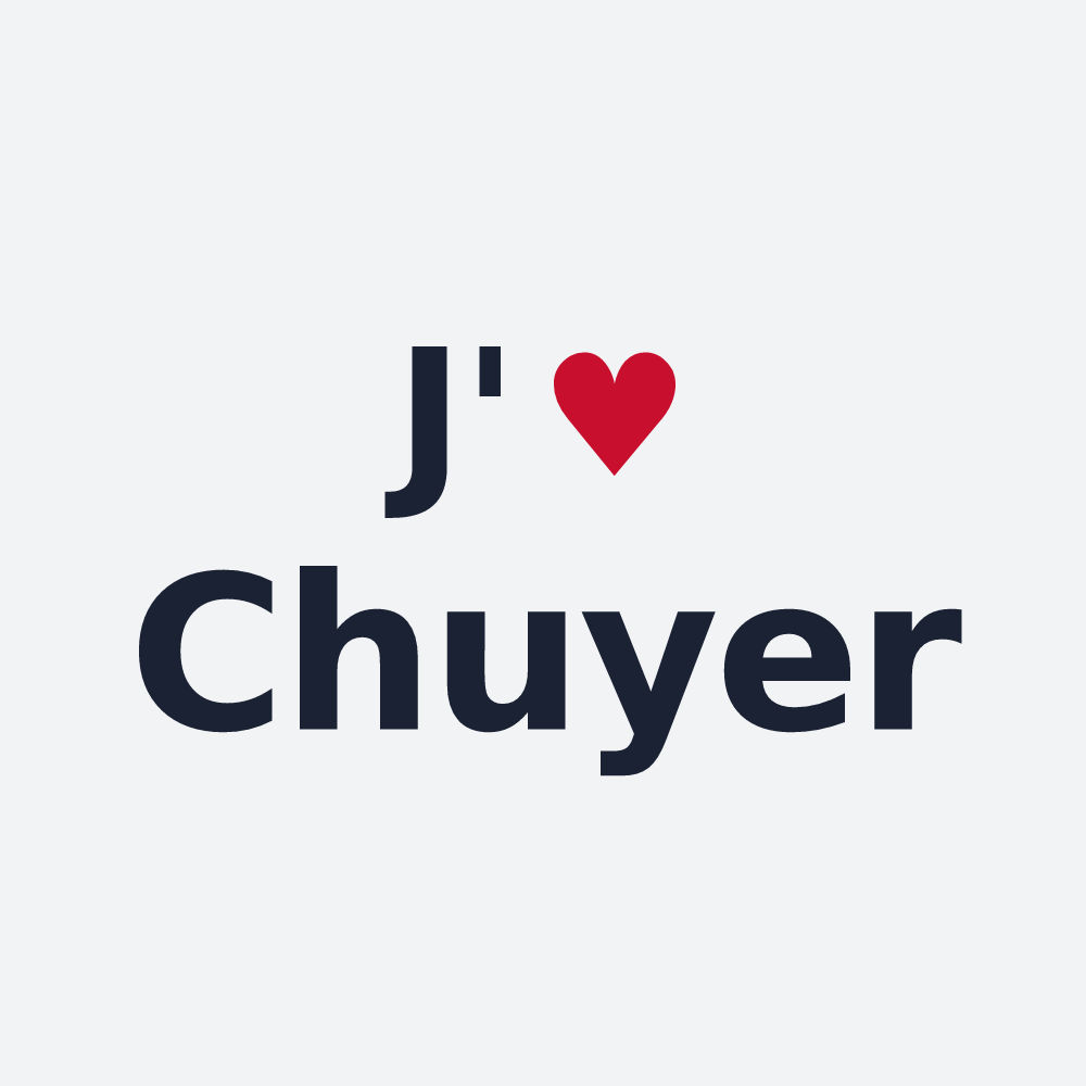 Poster personnalisé Chuyer — design J'aime Chuyer
