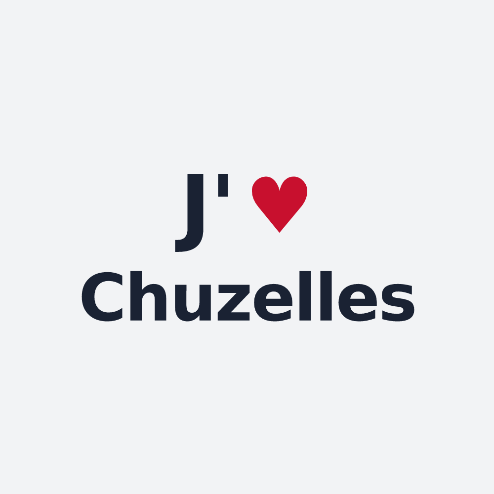 Poster personnalisé Chuzelles — design J'aime Chuzelles