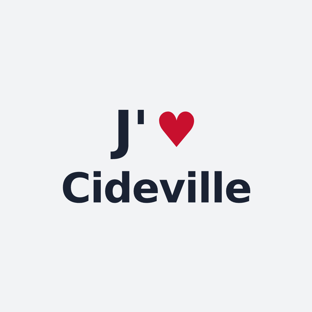 Poster personnalisé Cideville — design J'aime Cideville