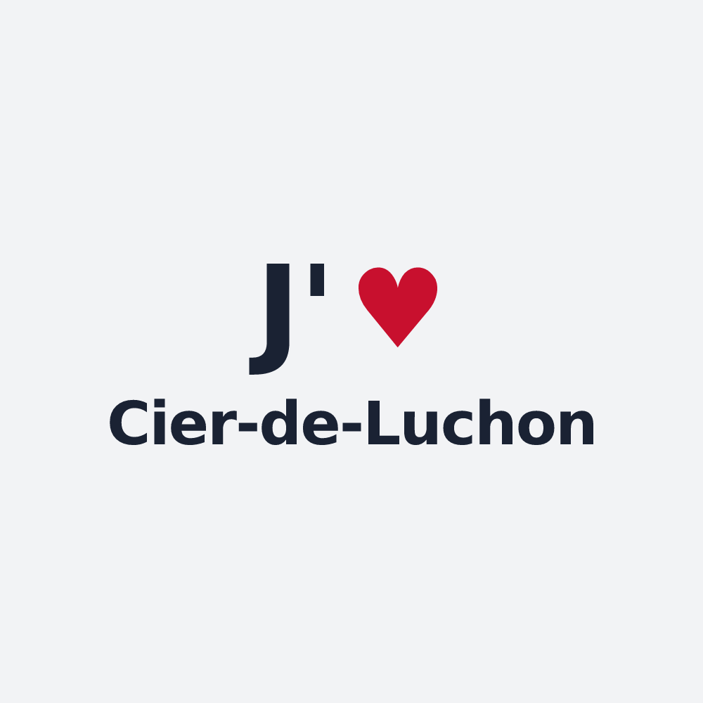 Poster personnalisé Cier-de-Luchon — design J'aime Cier-de-Luchon