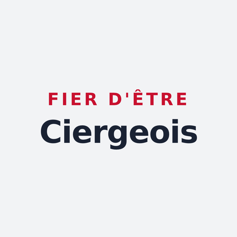Poster « Fier d'être Ciergeois » — design pour Cierges