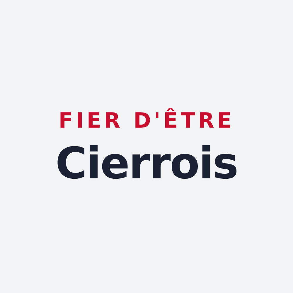 Poster « Fier d'être Cierrois » — design pour Cierrey