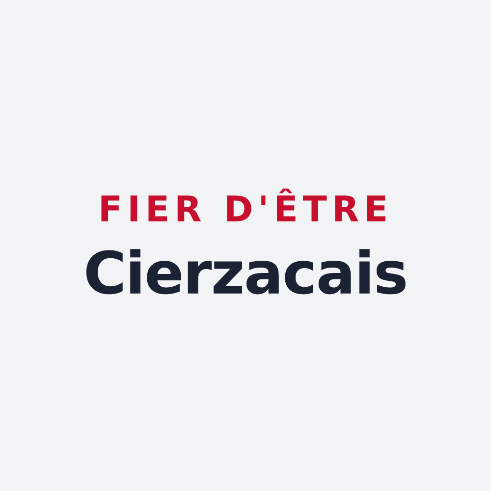 Poster « Fier d'être Cierzacais » — design pour Cierzac