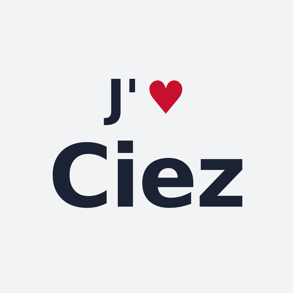 Poster personnalisé Ciez — design J'aime Ciez