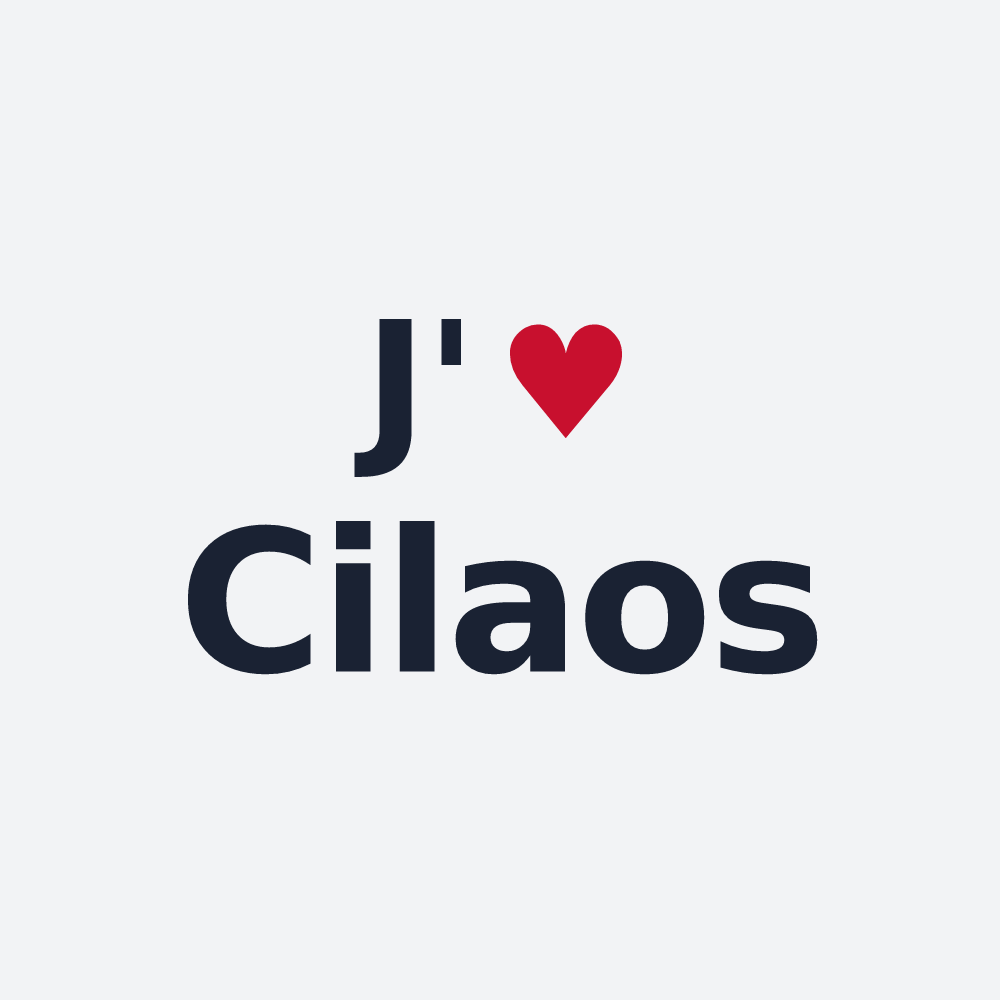 Poster personnalisé Cilaos — design J'aime Cilaos