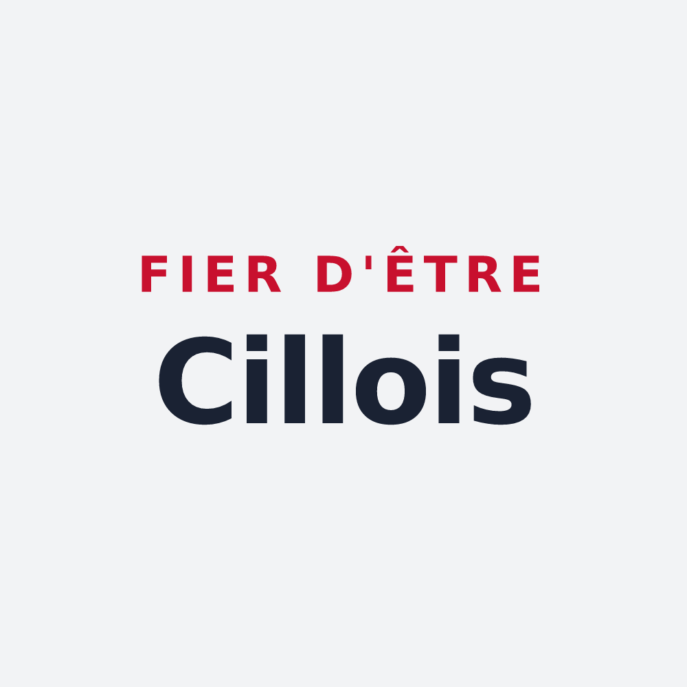 Poster « Fier d'être Cillois » — design pour Cilly