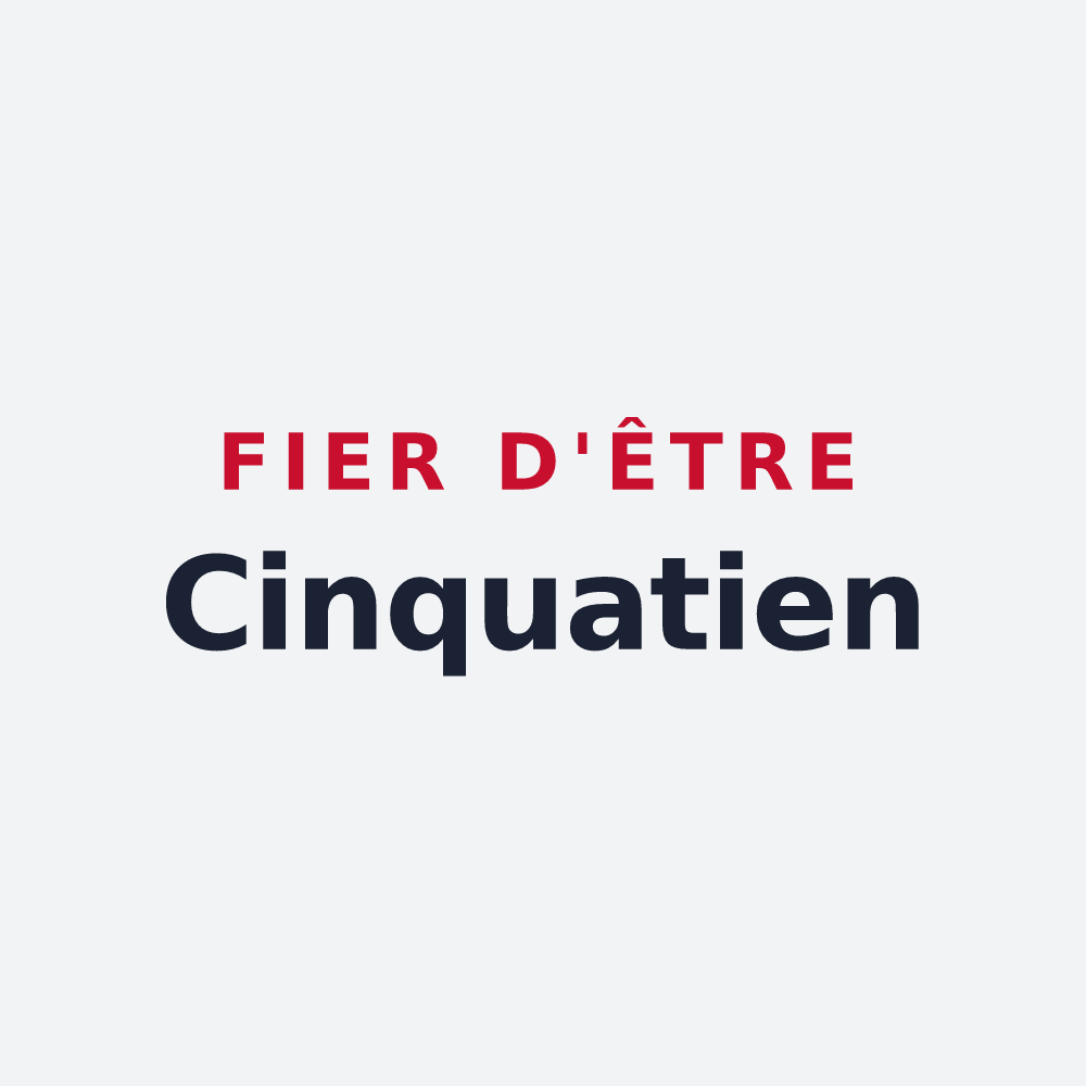 Poster « Fier d'être Cinquatien » — design pour Cinqueux