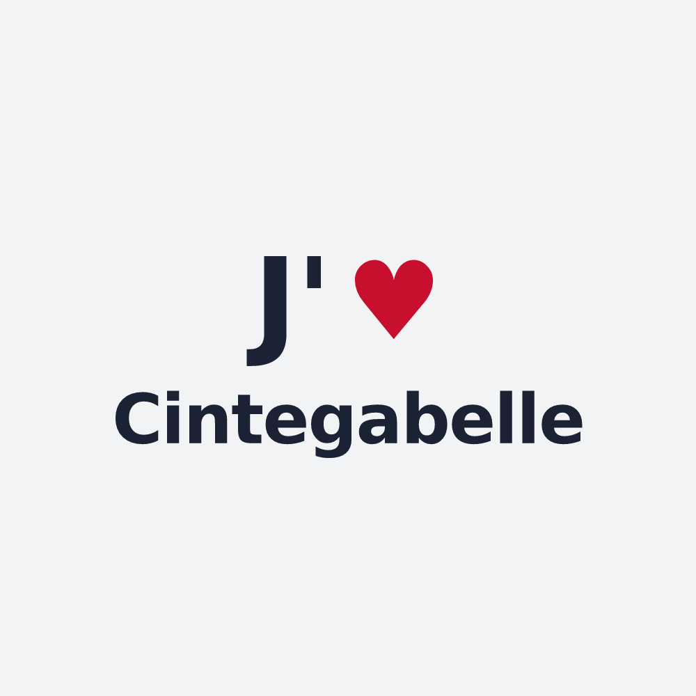 Poster personnalisé Cintegabelle — design J'aime Cintegabelle
