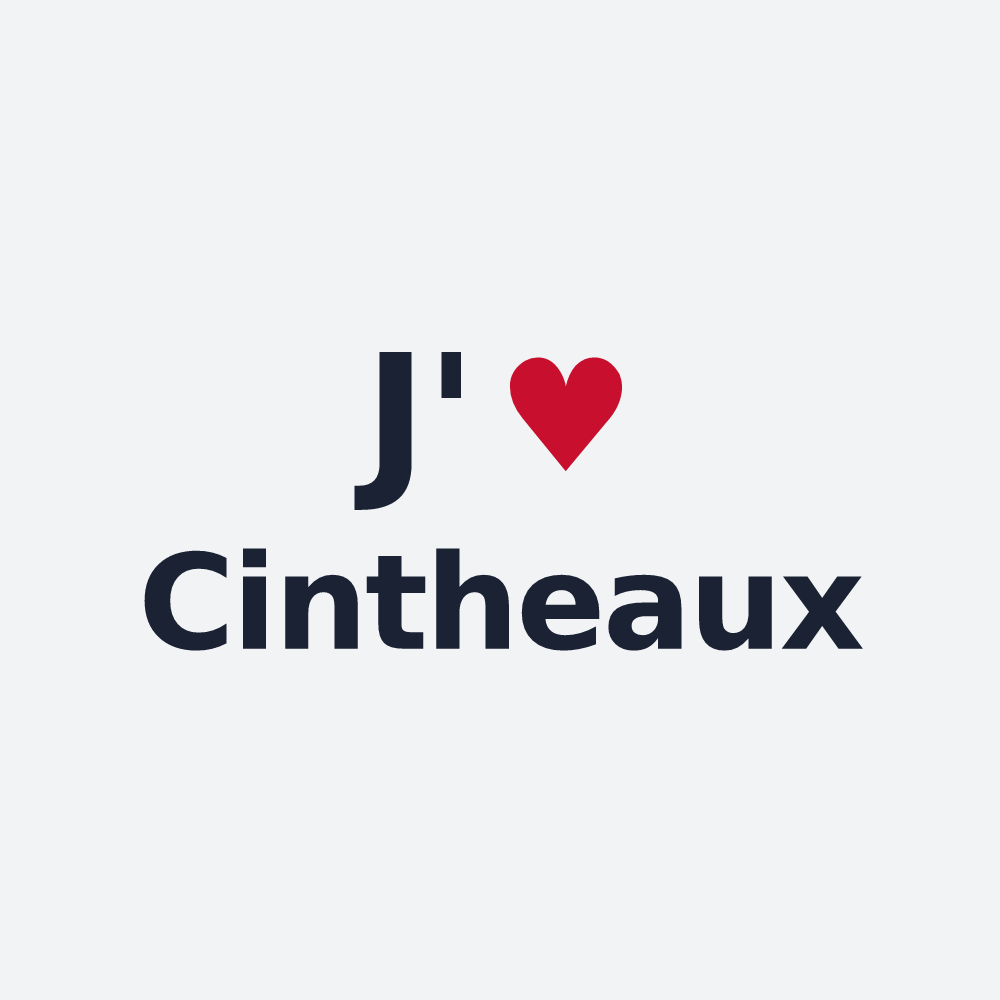 Poster personnalisé Cintheaux — design « J'aime Cintheaux » imprimé sur le poster
