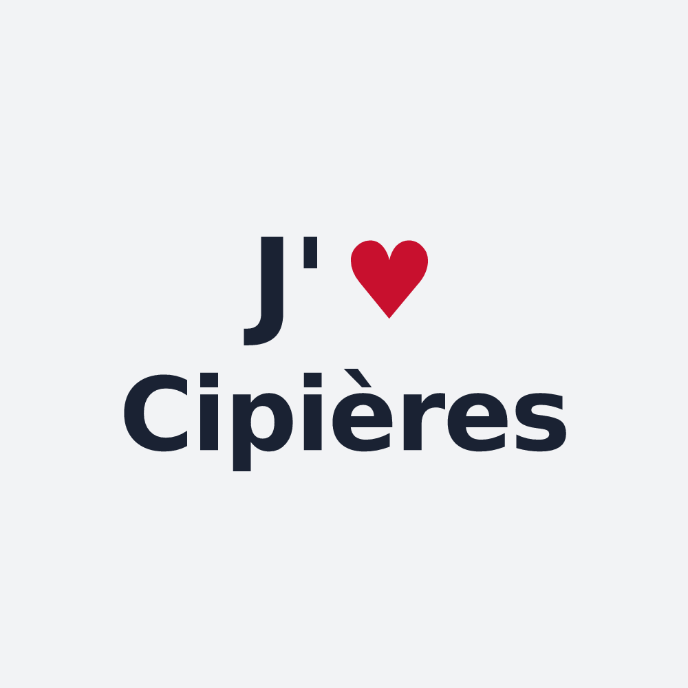 Poster personnalisé Cipières — design J'aime Cipières