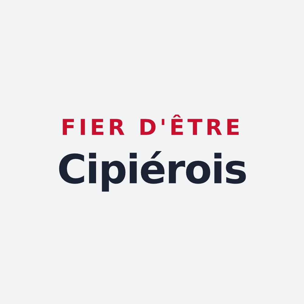 Poster « Fier d'être Cipiérois » — design pour Cipières