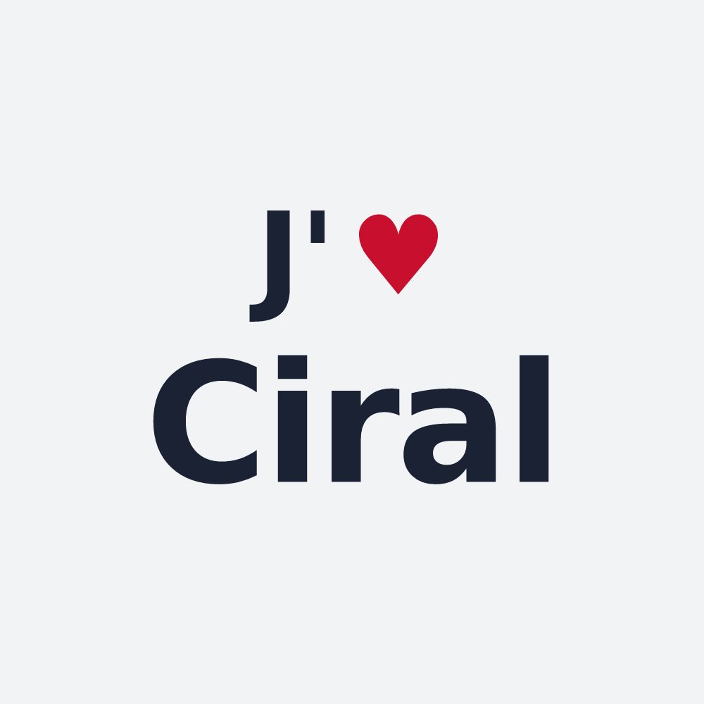 Poster personnalisé Ciral — design J'aime Ciral