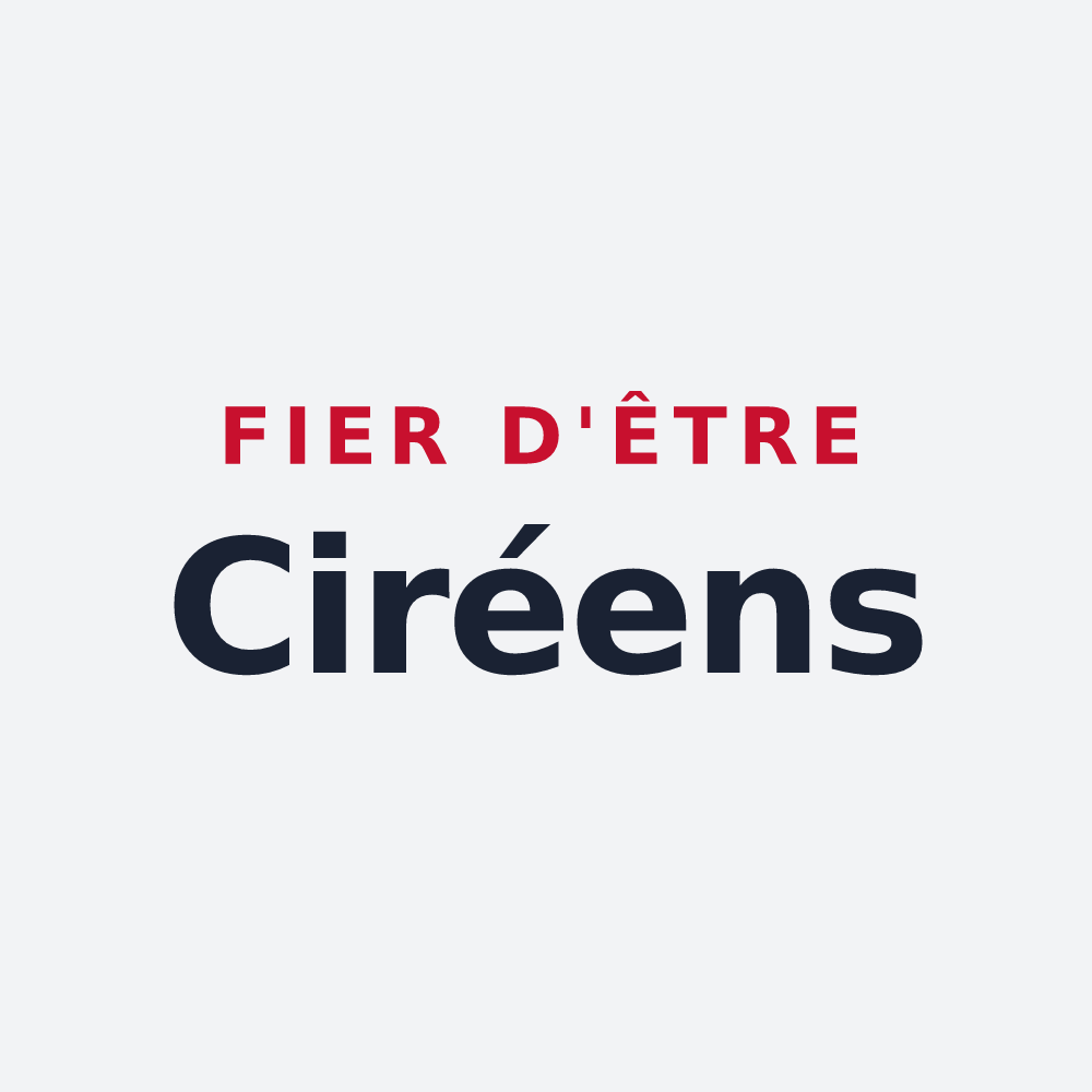 Poster « Fier d'être Ciréens » — design pour Ciré-d'Aunis