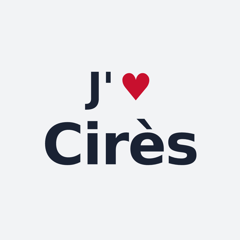 Poster personnalisé Cirès — design J'aime Cirès