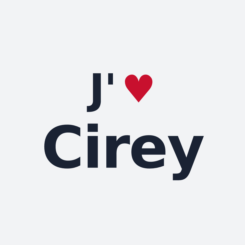 Poster personnalisé Cirey — design J'aime Cirey