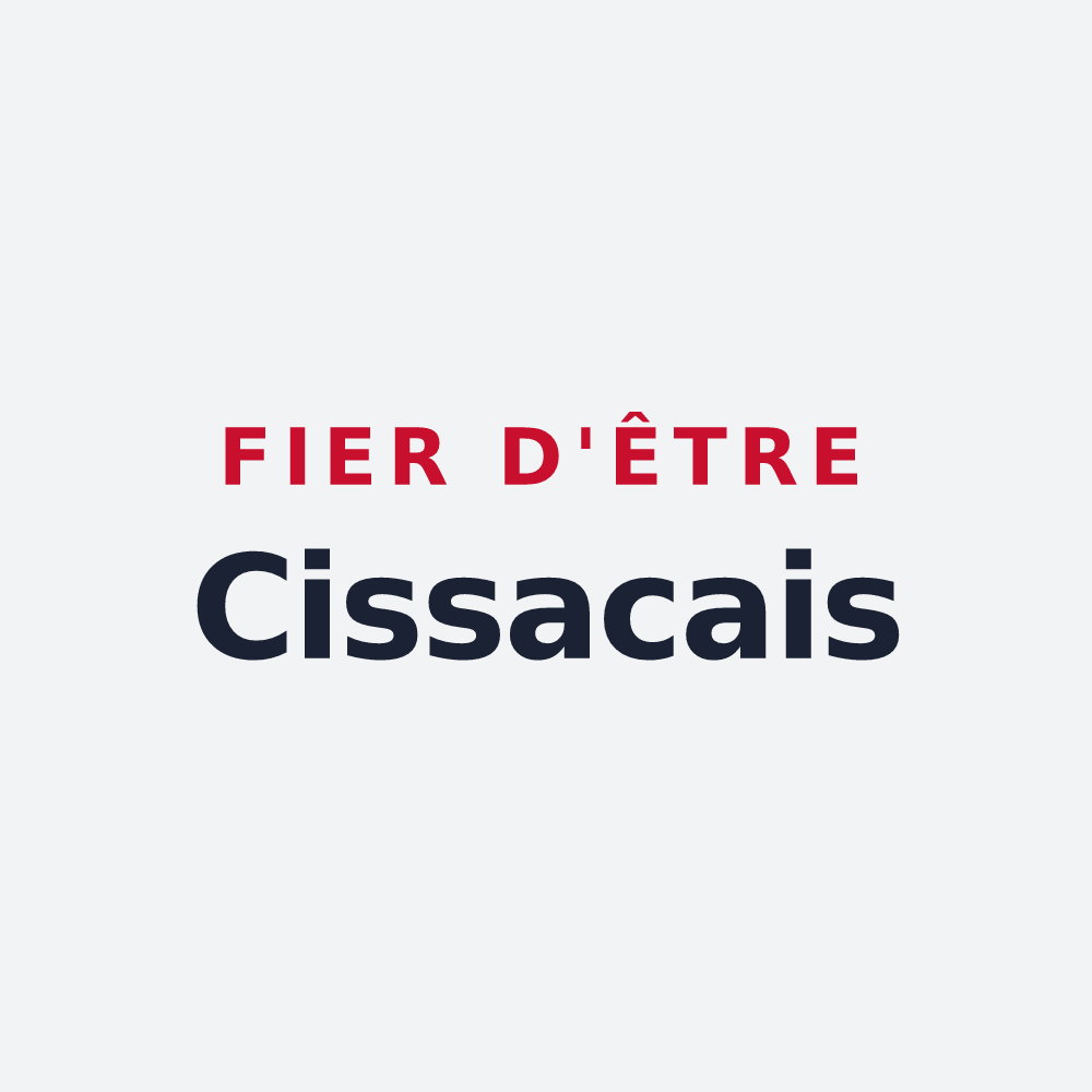 Poster « Fier d'être Cissacais » — design pour Cissac-Médoc