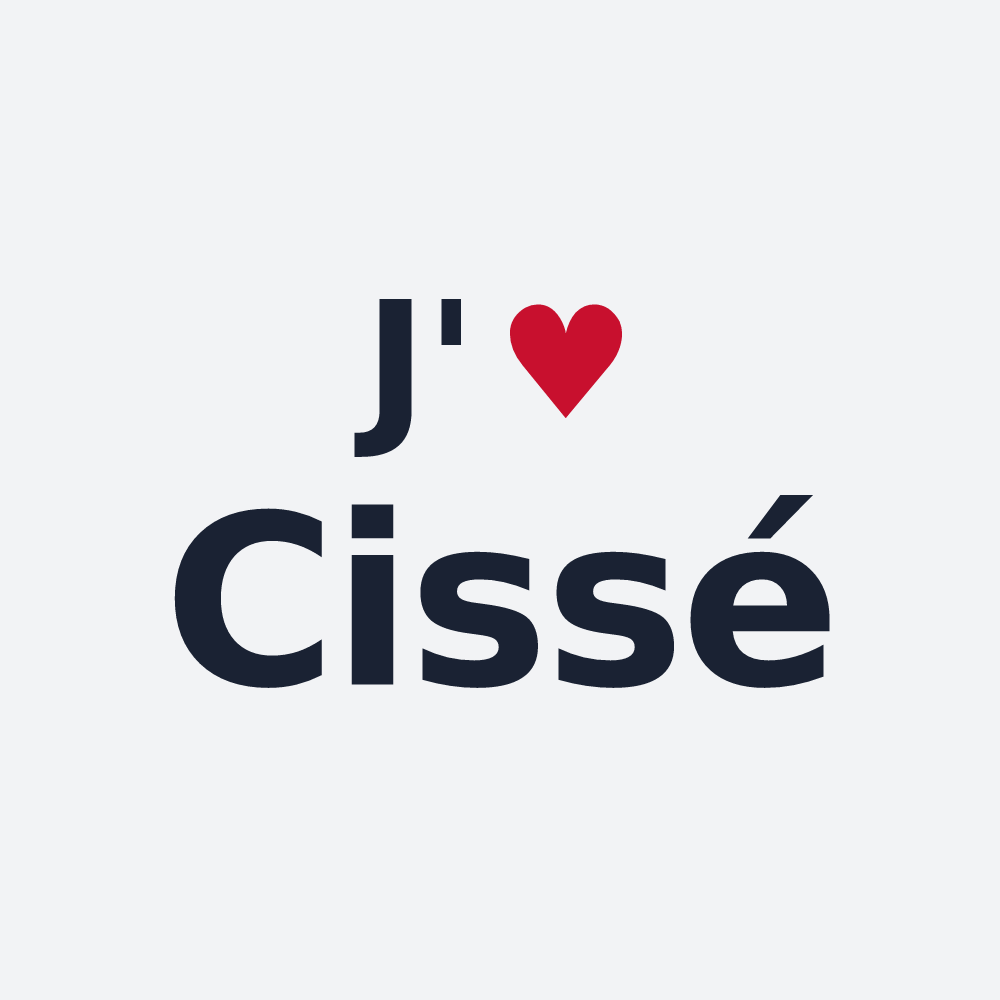 Poster personnalisé Cissé — design J'aime Cissé