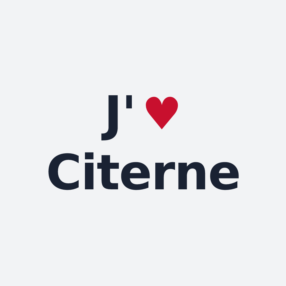 Poster personnalisé Citerne — design J'aime Citerne