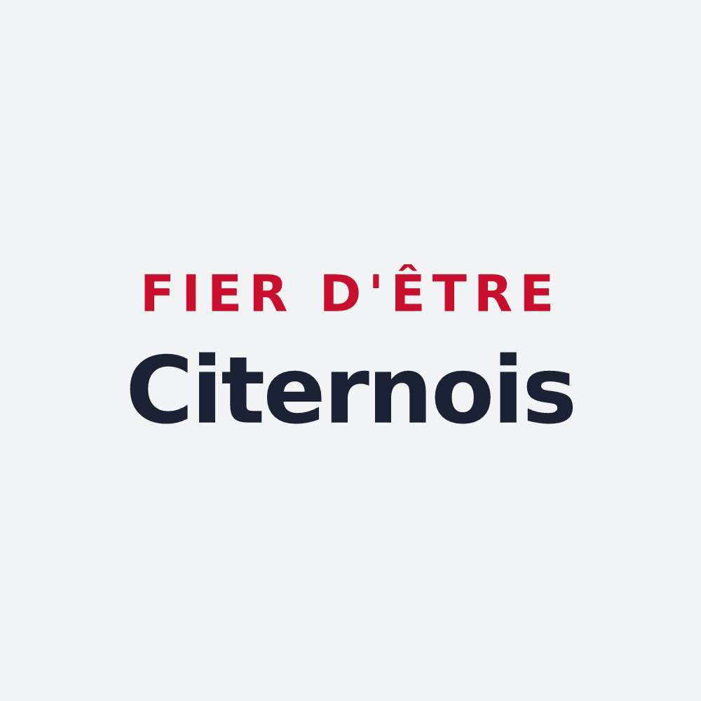 Poster « Fier d'être Citernois » — design pour Citerne