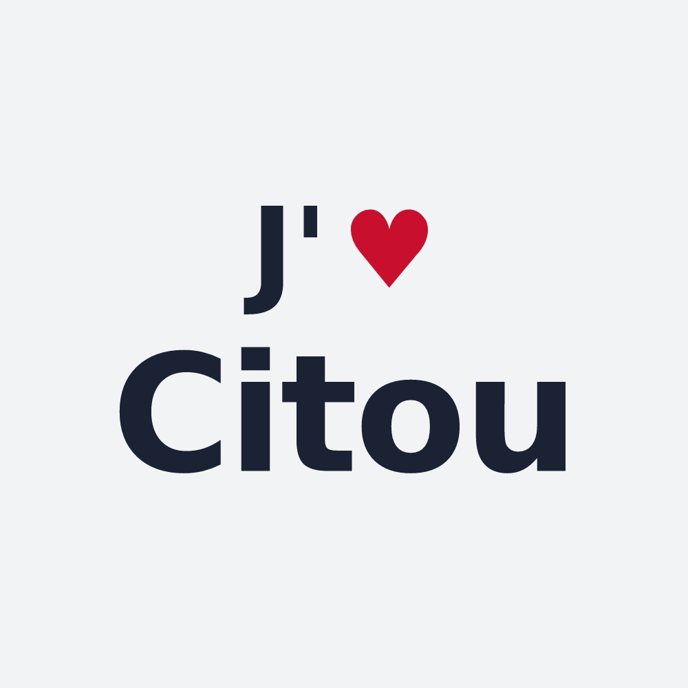 Poster personnalisé Citou — design J'aime Citou