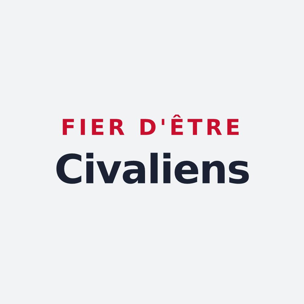 Poster « Fier d'être Civaliens » — design pour Civaux