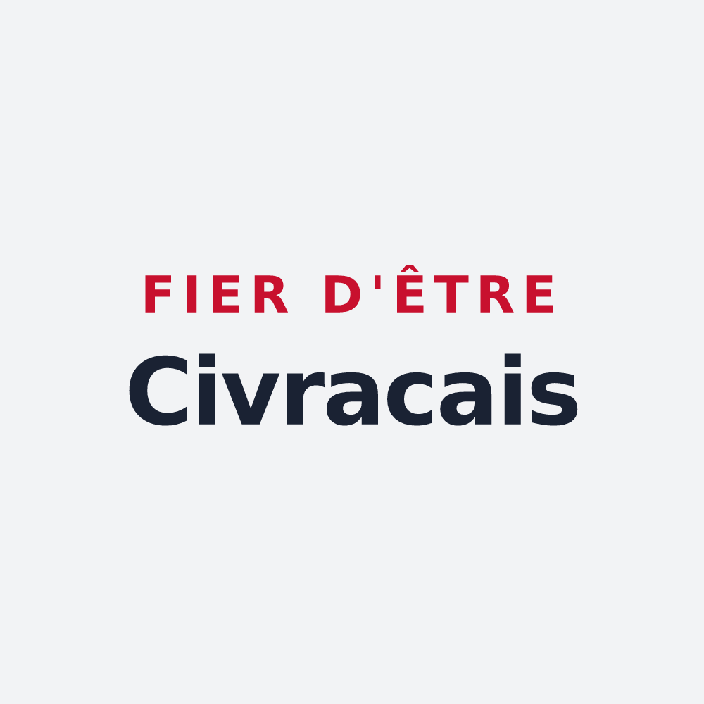 Poster « Fier d'être Civracais » — design pour Civrac-de-Blaye