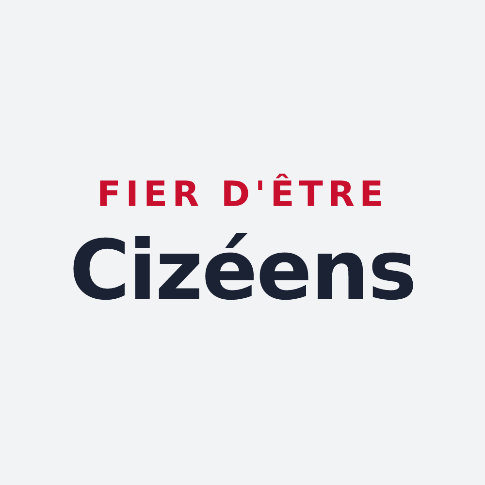 Poster « Fier d'être Cizéens » — design pour Cizay-la-Madeleine