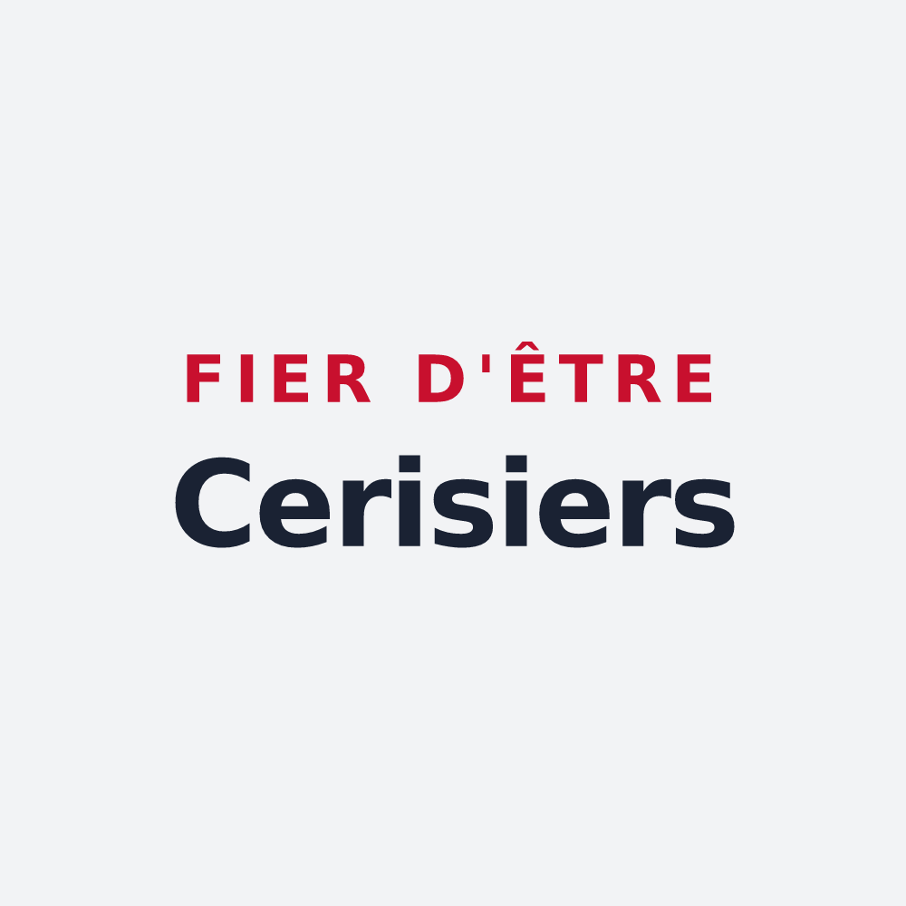 Poster « Fier d'être Cerisiers » — design pour Cize