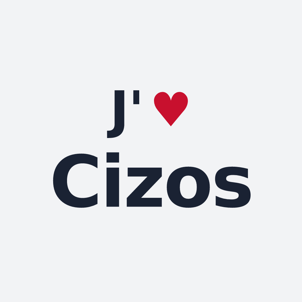 Poster personnalisé Cizos — design J'aime Cizos