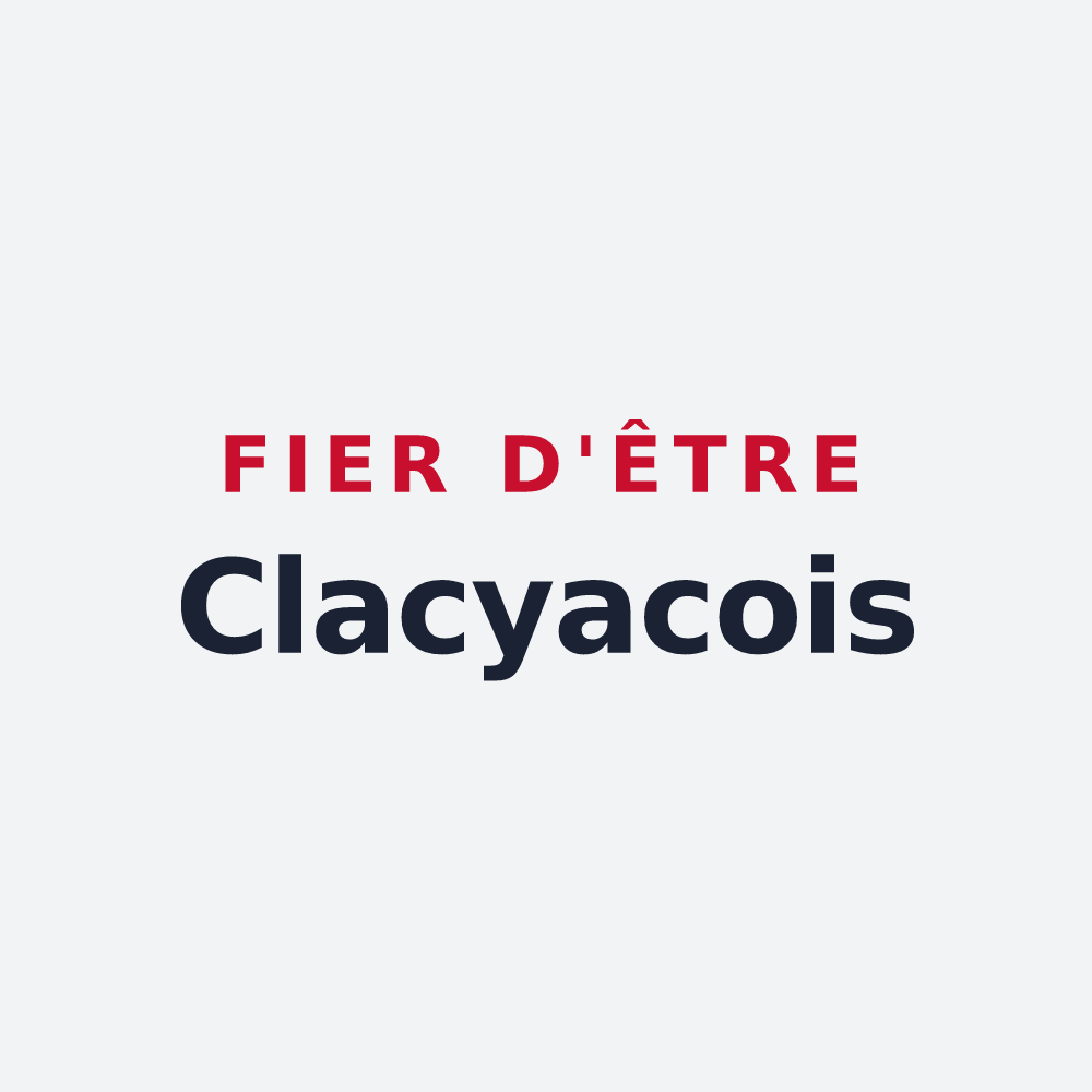 Poster « Fier d'être Clacyacois » — design pour Clacy-et-Thierret