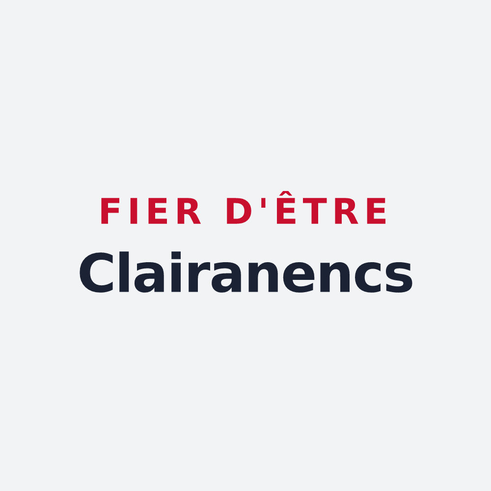 Poster « Fier d'être Clairanencs » — design pour Claira
