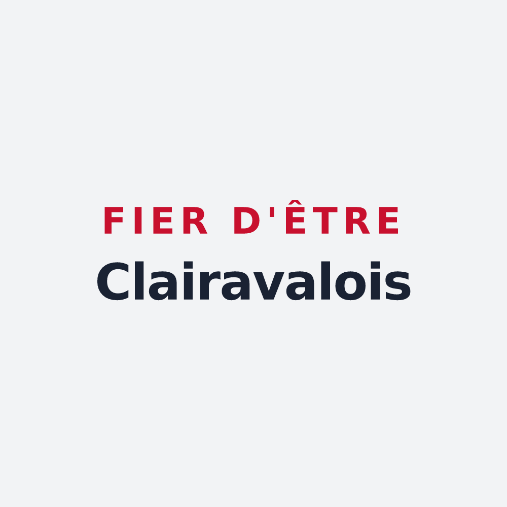 Poster « Fier d'être Clairavalois » — design pour Clairavaux