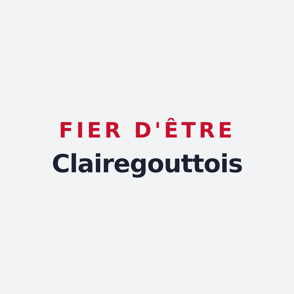 Poster « Fier d'être Clairegouttois » — design pour Clairegoutte