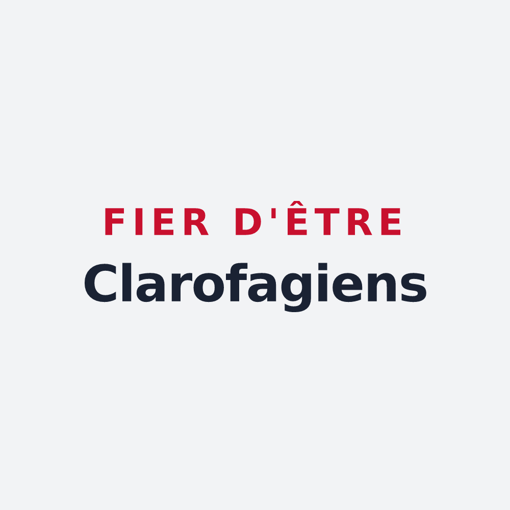 Poster « Fier d'être Clarofagiens » — design pour Clairfayts