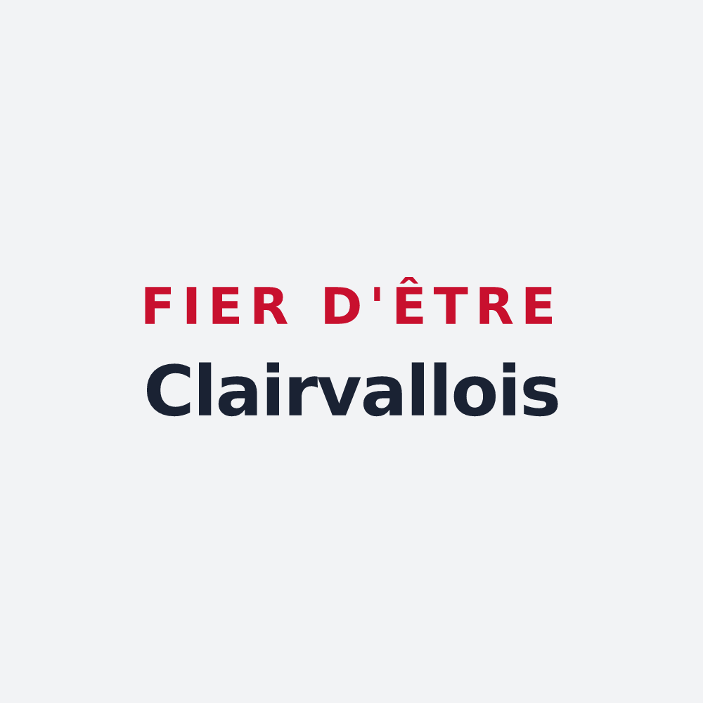 Poster « Fier d'être Clairvallois » — design pour Clairvaux-d'Aveyron