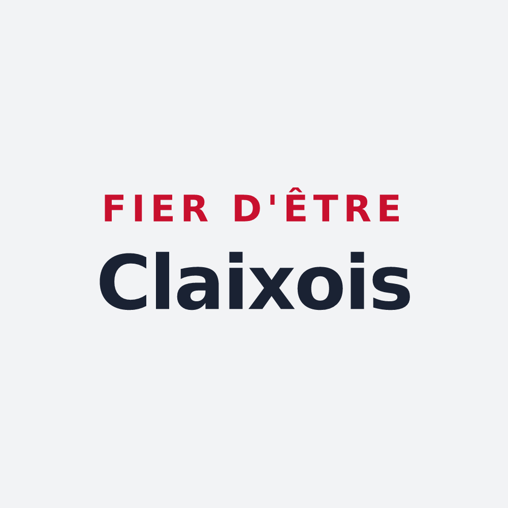 Poster « Fier d'être Claixois » — design pour Claix