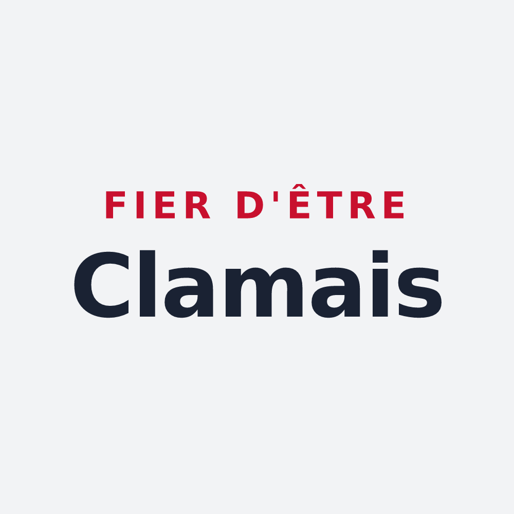 Poster « Fier d'être Clamais » — design pour Clam