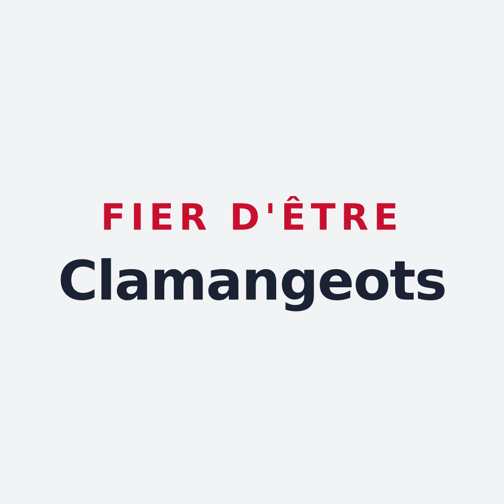 Poster « Fier d'être Clamangeots » — design pour Clamanges