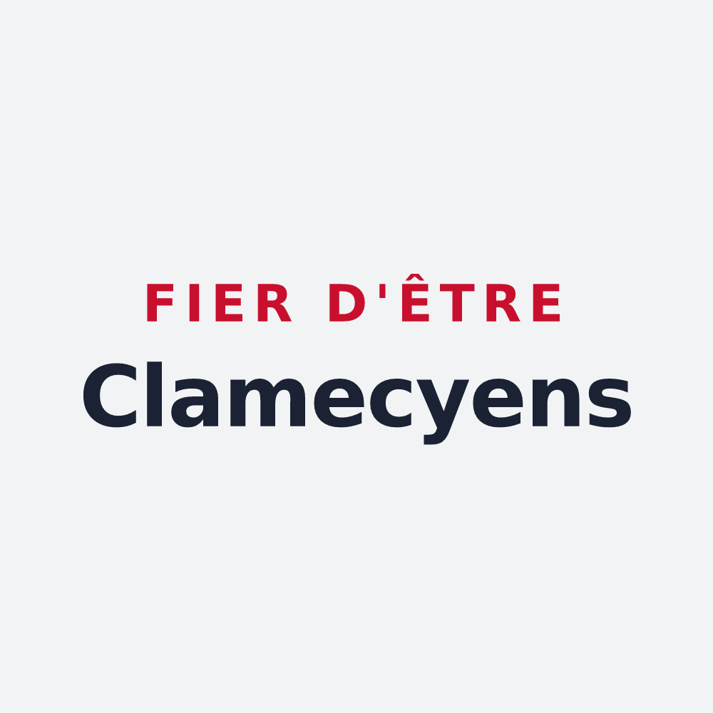 Poster « Fier d'être Clamecyens » — design pour Clamecy