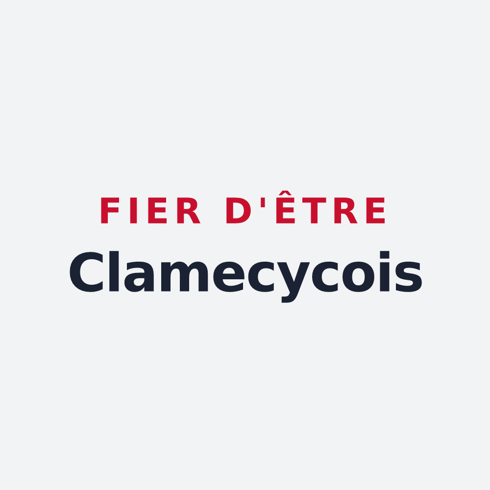 Poster « Fier d'être Clamecycois » — design pour Clamecy