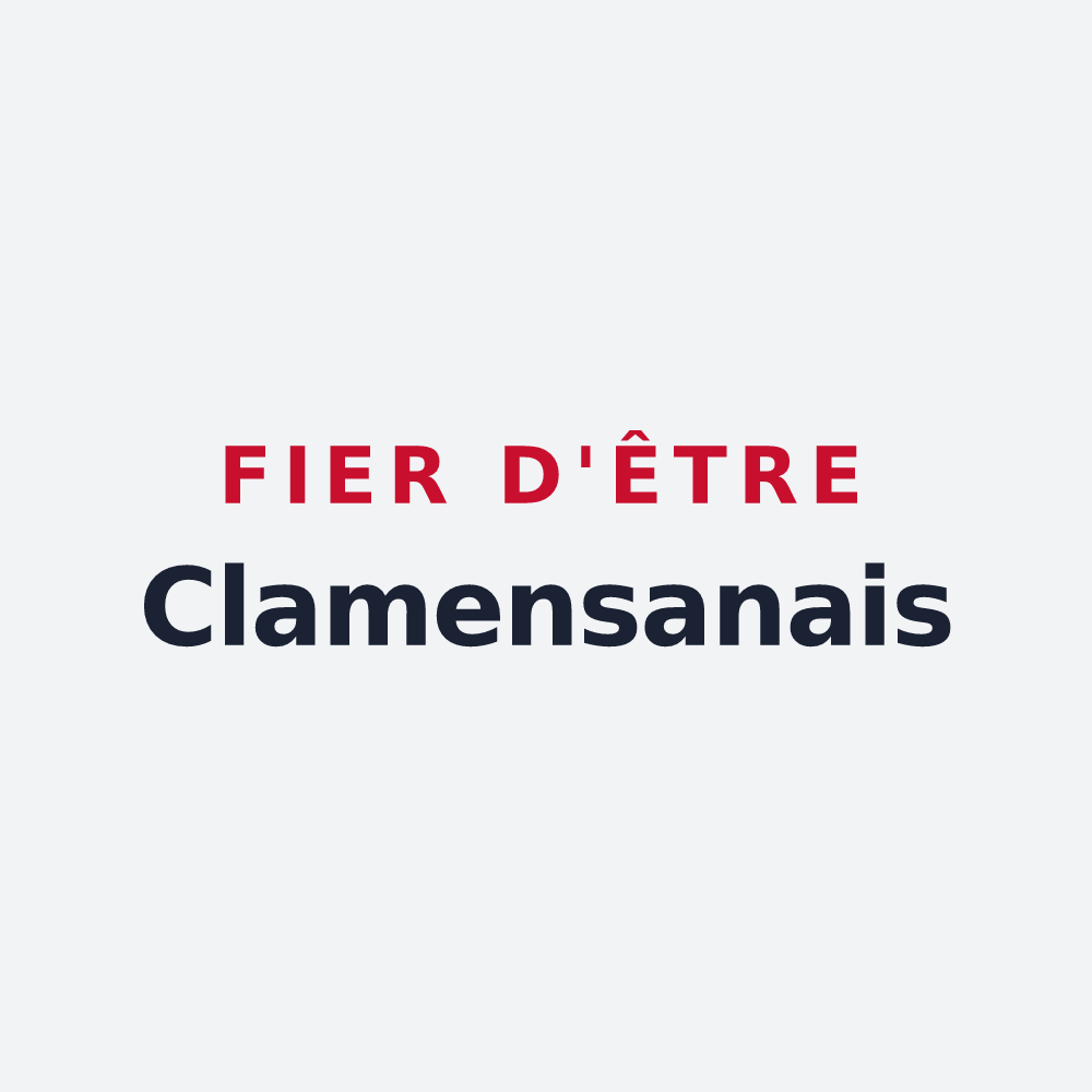 Poster « Fier d'être Clamensanais » — design pour Clamensane