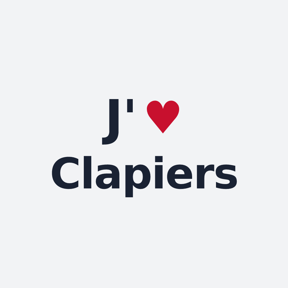 Poster personnalisé Clapiers — design J'aime Clapiers