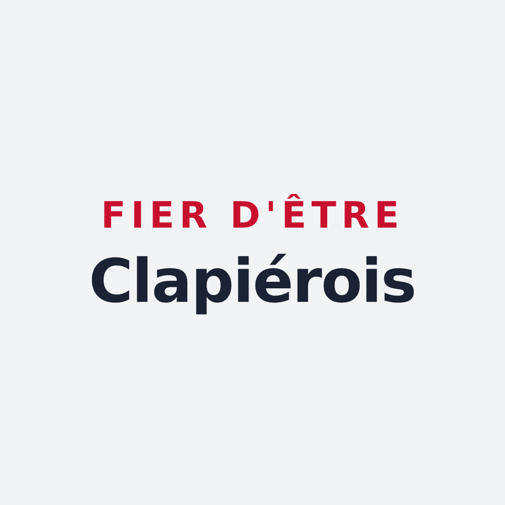 Poster « Fier d'être Clapiérois » — design pour Clapiers