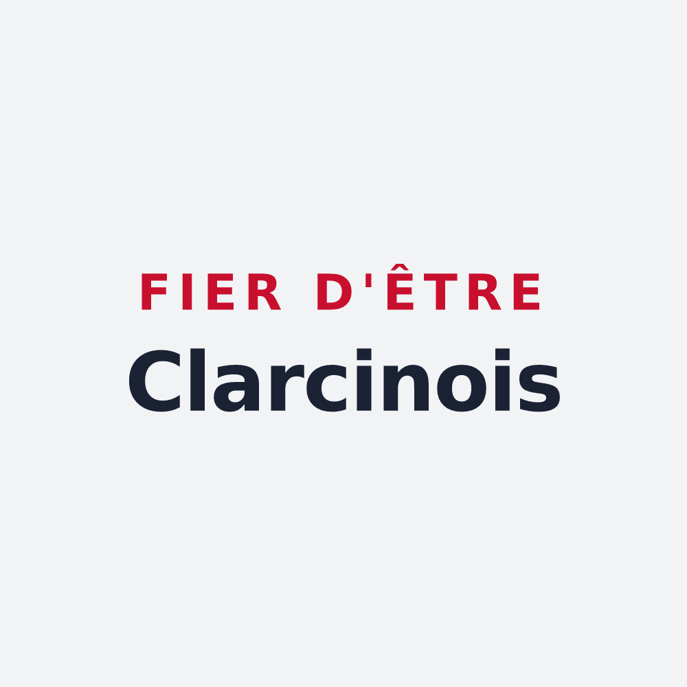 Poster « Fier d'être Clarcinois » — design pour Clarafond-Arcine