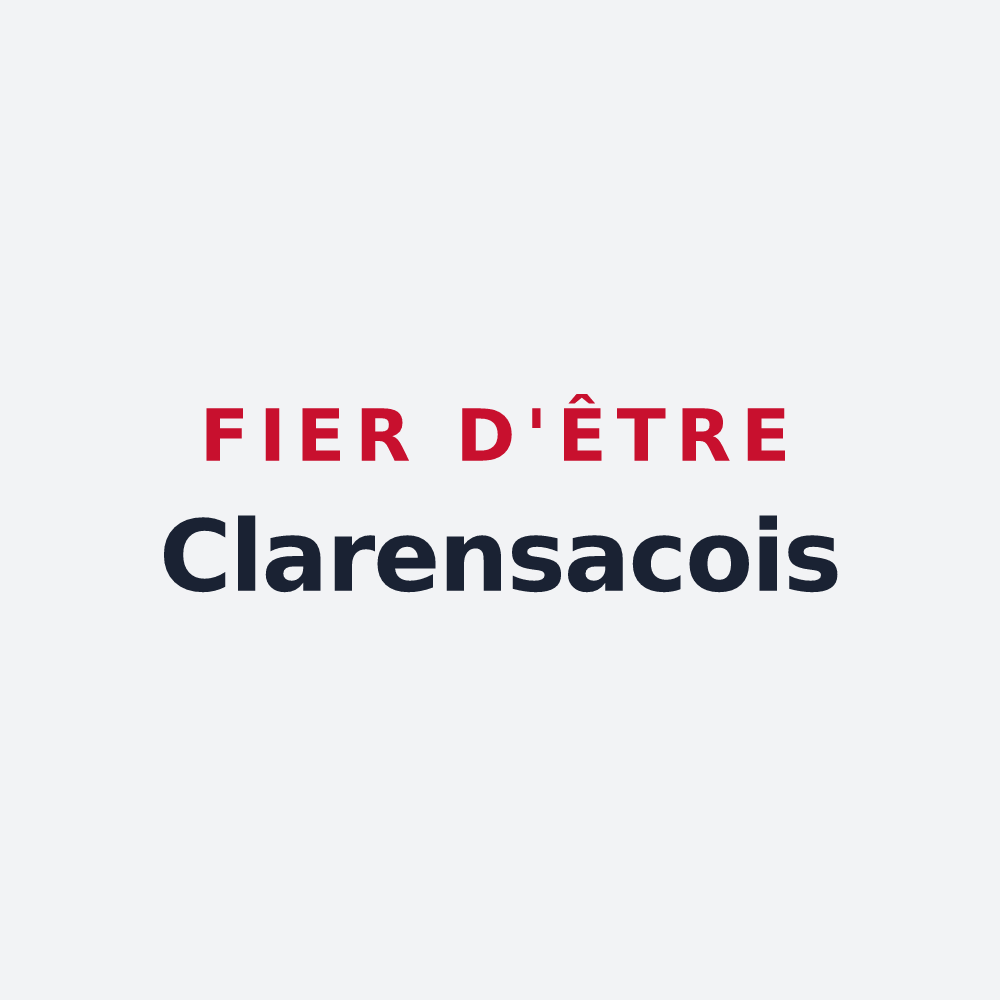 Poster « Fier d'être Clarensacois » — design pour Clarensac