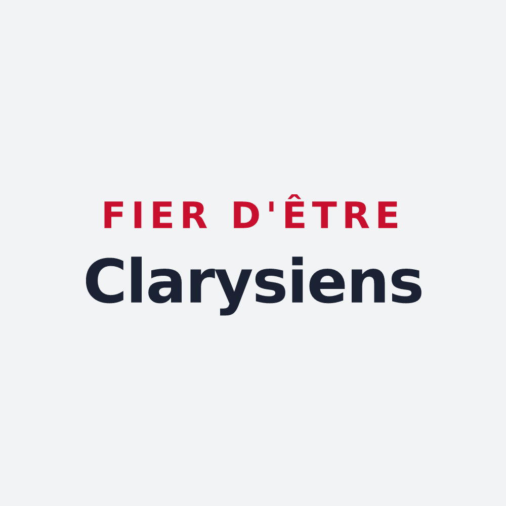 Poster « Fier d'être Clarysiens » — design pour Clary